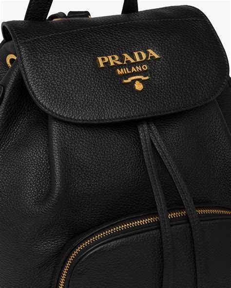 prada make up tasche|Prada leather backpack.